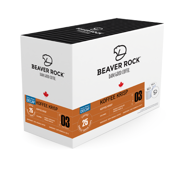 Beaver Rock Koffee Krisp Decaf 25 CT