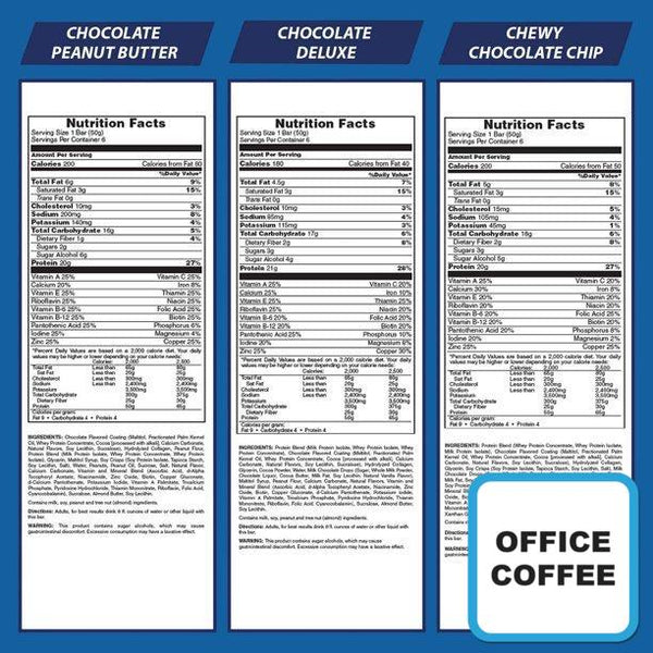 Pure Protein 6 Chewy Chocolate Chip - 6 Chocolate - 6 Chocolate Peanut ...