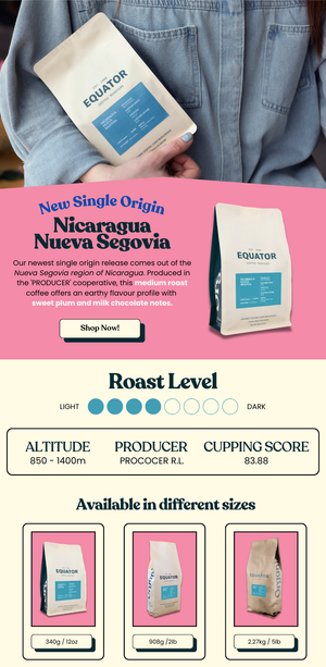 Equator Nicaraguan Organic Beans  340gr
