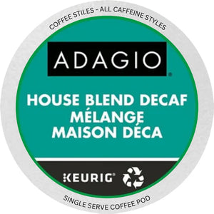 Adagio K CUP House Blend Decaf 24 CT