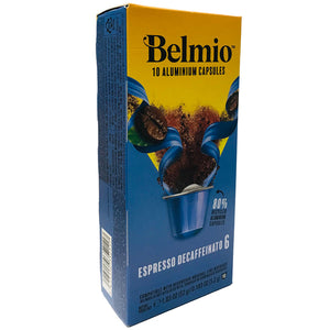 Belmio Premium Decaffeinato Nespresso® Compatible Capsules, 10 Pack  ALUMINUM