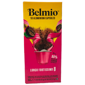 Belmio - Lungo Forte 8 Nespresso® Compatible Capsules, 10 Pack  ALUMINUM