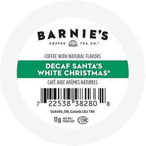 Barnie's Santa's White Christmas DECAF Single Serve Cups 24 CT