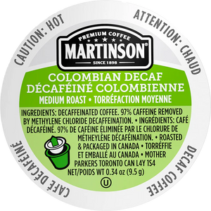 Martinson Coffee RC Colombian DECAF 24 CT
