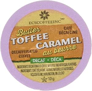 ECS K CUP Butter Toffee Caramel Decaf 24 CT