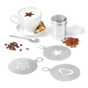 Gourmet - 4 Piece Stencil & Shaker Set