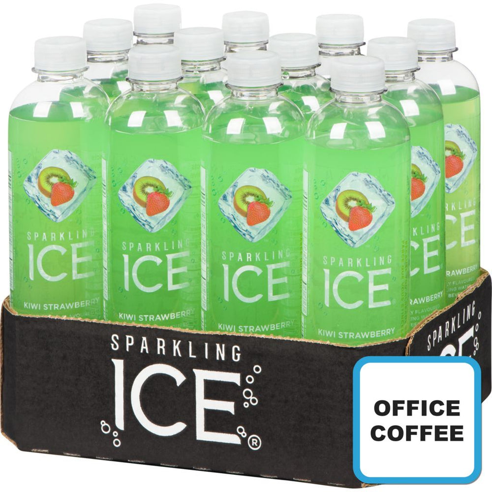 Sparkling Ice Kiwi Strawberry Carbonated Drinks 12 x 503ml (Office Coffee)