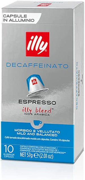Illy Classico Decaffeinato Espresso Nespresso Compatible 10 CT