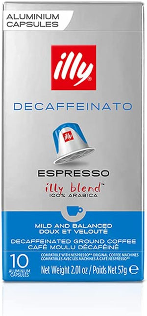 Illy Classico Decaffeinato Espresso Nespresso Compatible 10 CT