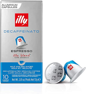 Illy Classico Decaffeinato Espresso Nespresso Compatible 10 CT