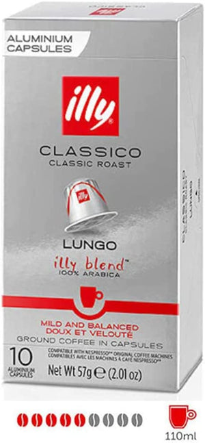 Illy Classico Lungo Nespresso Compatible 10 CT