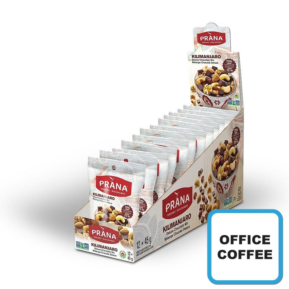 Prana Organic Kilimanjaro Deluxe Chocolate Mix 12 x 45grs (Office Coffee)