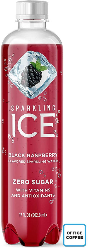 Sparkling Ice Black Raspberry Carbonated Drinks 12 x 503ml (Office Coffee)