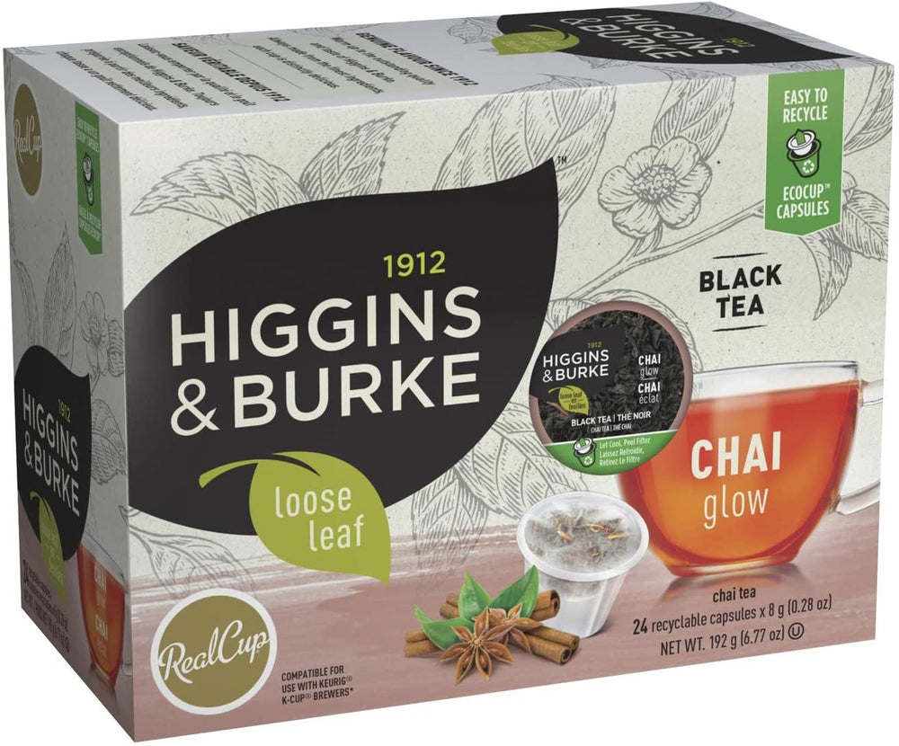 Higgins & Burke RC Loose Leaf Tea Chai Glow 24 CT