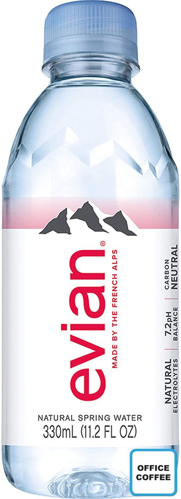 Evian Natural Spring Water 24 x 330ml (Office Coffee)