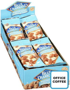 NUTS Blue Diamond Roasted Almonds 18 x 23grs (Office Coffee)