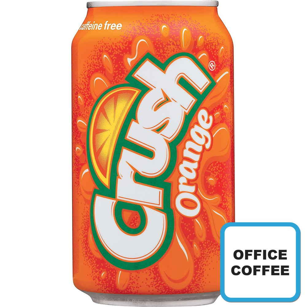 Crush Orange Carbonated Soft Drink (12 Cans) (Office Coffee)