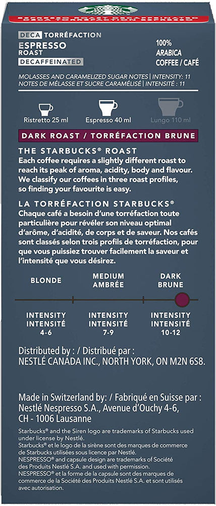 Starbucks Nespresso Pods - Espresso Decaf