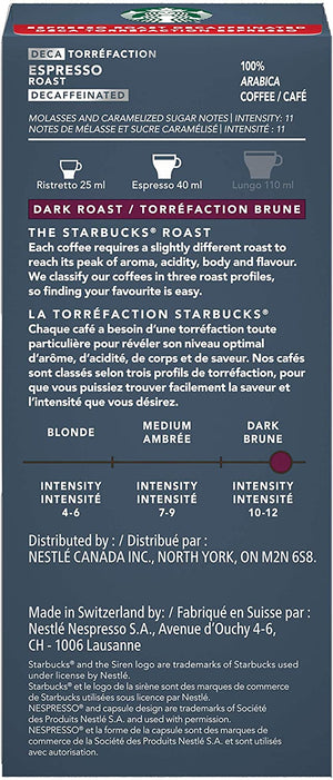 Starbucks Nespresso Pods - Espresso Decaf