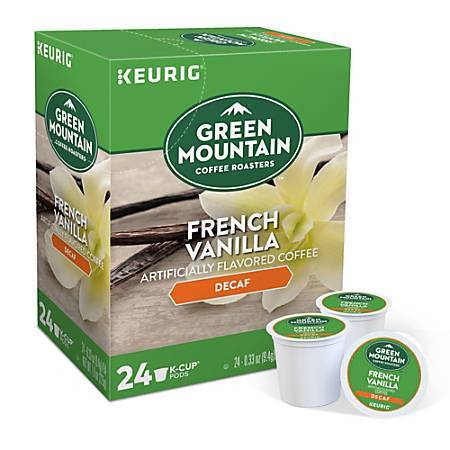 GMCR K CUP Flav Coffee French Vanilla Decaf 24 CT