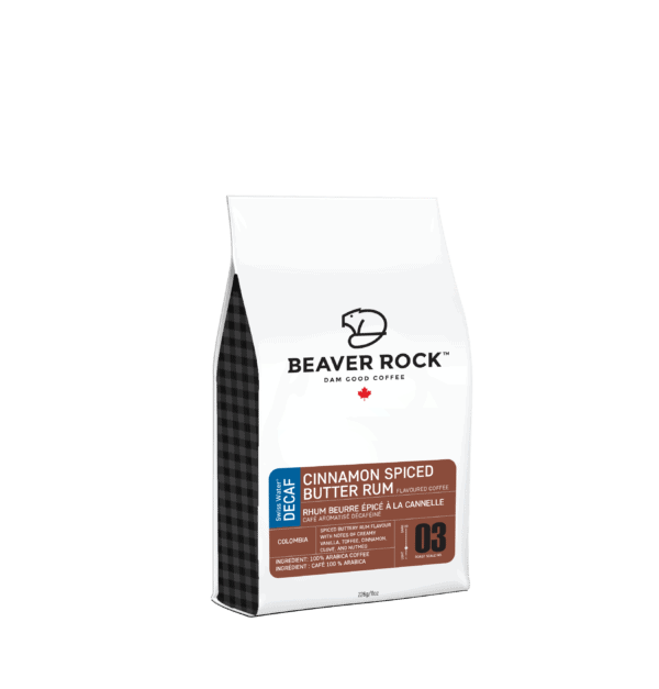 Beaver Rock Cinnamon Spice Butter Rum Beans Decaf 8oz