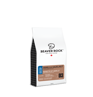 Beaver Rock Vanilla Hazelnut Beans Decaf 8oz