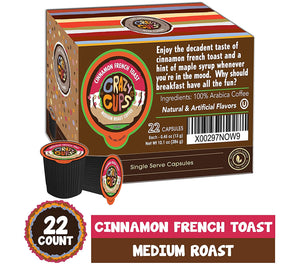 Crazy Cup DECAF Cinnamon French Toast 22 CT