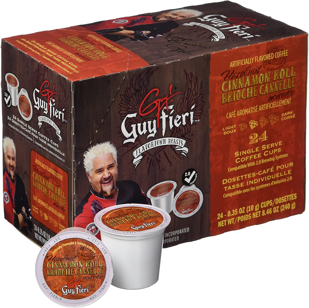 Guy Fieri K CUP Cinn Hazelnut Roll 24 CT