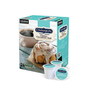 GMCR K CUP Flav Coffee Cinnabon Roll 24 CT...USA TARIFS TEMP AVAILABLE