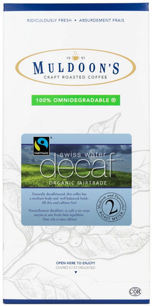 Muldoon's -  SWP Decaf FTO DARK 14oz Pods