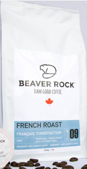 Beaver Rock Beans French Roast whole bean 8oz
