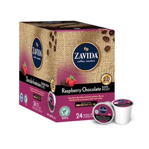Zavida Z Cups Raspberry Choc Dark Roast 24 CT