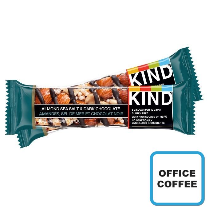 
            
                Load image into Gallery viewer, Almond Salt Dark Chocolate Kind Bar 12 x 40gr (Office Coffee)
            
        
