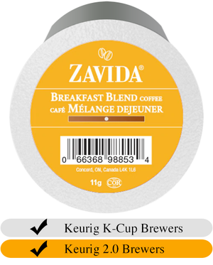 Zavida Z Cups Breakfast Blend 24 CT  NLA