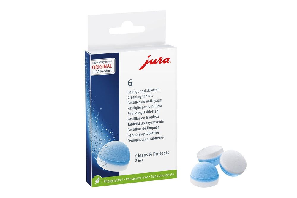JURA Cleaning Tablets (6 Pack) - 3-phase Art. 24224