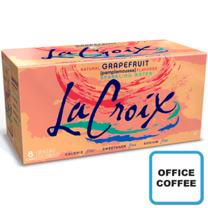 LaCroix SPARKLING WATER Grapefruit Carbonated Soft Drinks 8 x 355ml (Office Coffee)