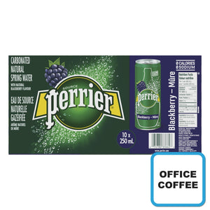 Perrier Water - Blackberry flavour 8 x 330ml (Office Coffee)