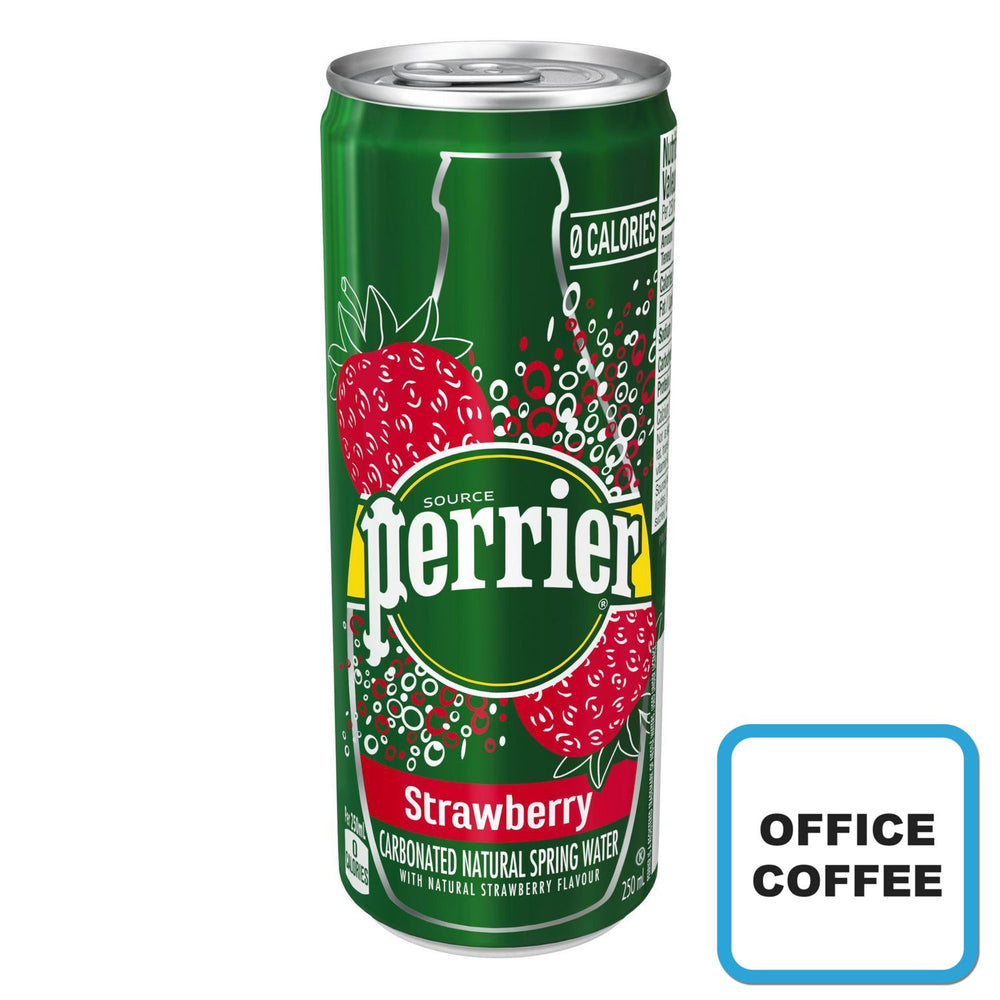 Perrier Water - Strawberry flavour 8 x 330ml (Office Coffee)