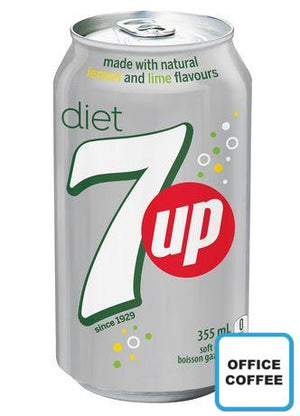 7UP Diet Carbonated Soft Drink (12 Cans)