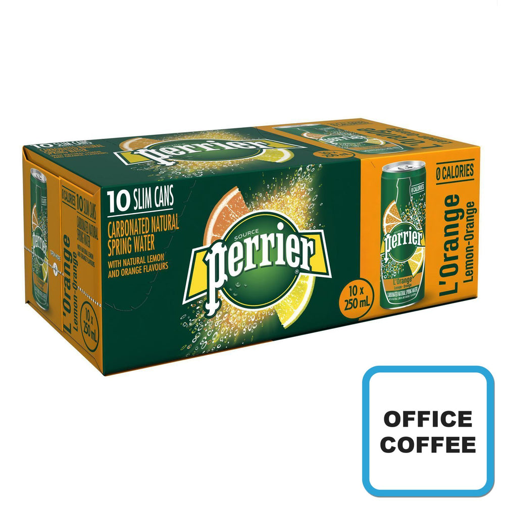 
            
                Load image into Gallery viewer, Perrier Water - Orange 10 x 250ml (Office Coffee)
            
        