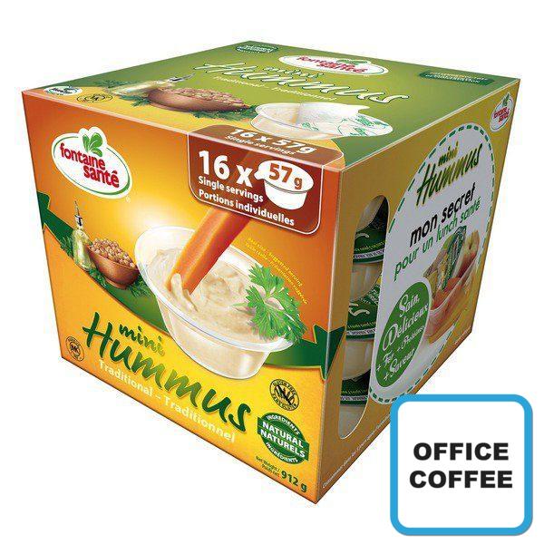 Fontaine Sante Mini Traditional Hummus 16 x 57g (Office Coffee)