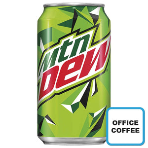 Mountain Dew Carbonated Soft Drink (12 Cans) (Office Coffee)