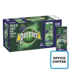 Perrier Water - Blackberry flavour 8 x 330ml (Office Coffee)