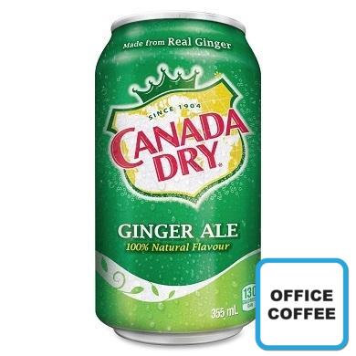 Canada Dry Ginger Ale Carbonated Soft Drink (18 Cans)