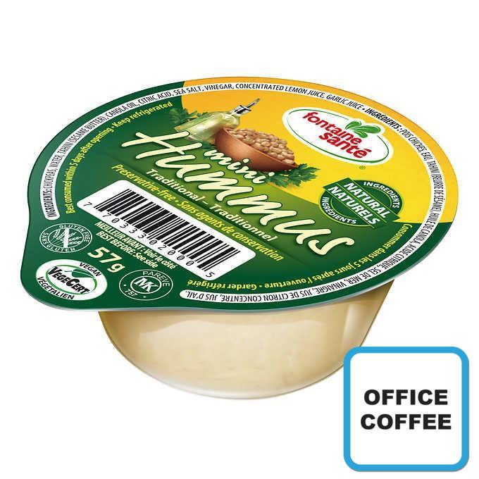 Fontaine Sante Mini Traditional Hummus 16 x 57g (Office Coffee)