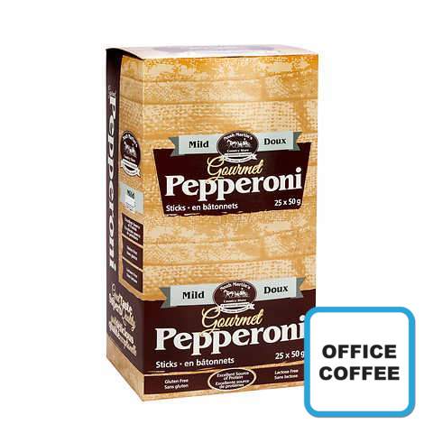 Pepperoni Sticks Noah Martin Mennonite Country Store.. MILD.. 25 x 50gr (Office Coffee)