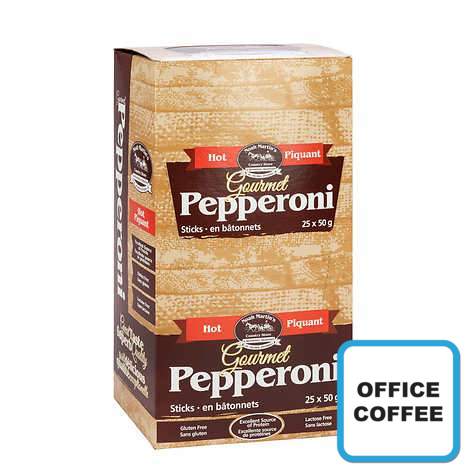 Pepperoni Sticks Noah Martin Mennonite Country Store.. HOT.. 25 x 50gr (Office Coffee)