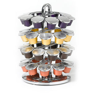 Nifty Solutions 40 Count Nespresso Original Line Capsule Carousel, Chrome   5510