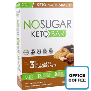 KETO Bars  - Zero Sugar/GMO/Gluten Free/Keto Peanut Butter (Office Coffee)