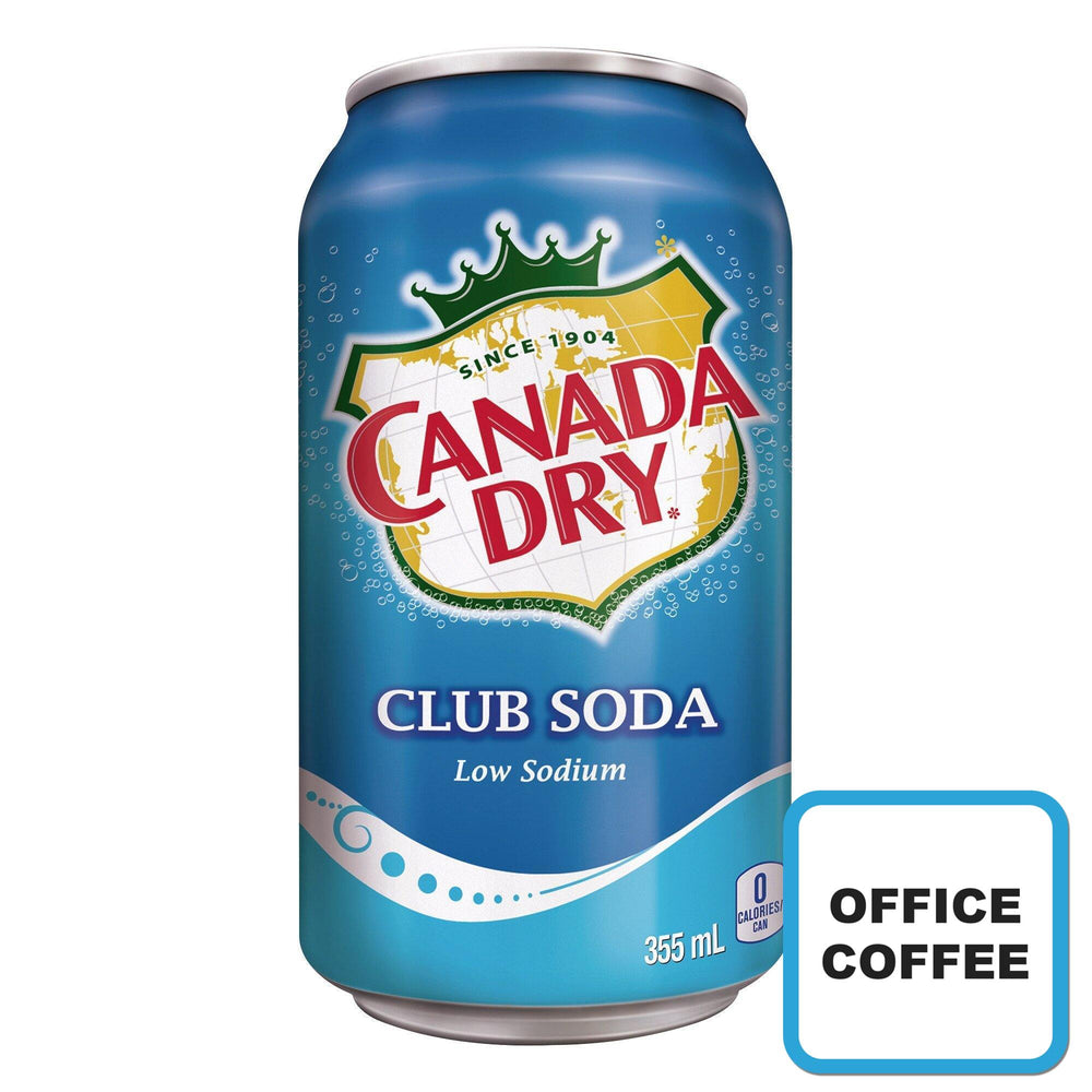 Canada Dry Club Soda Carbonated Soft Drink (12 Cans)